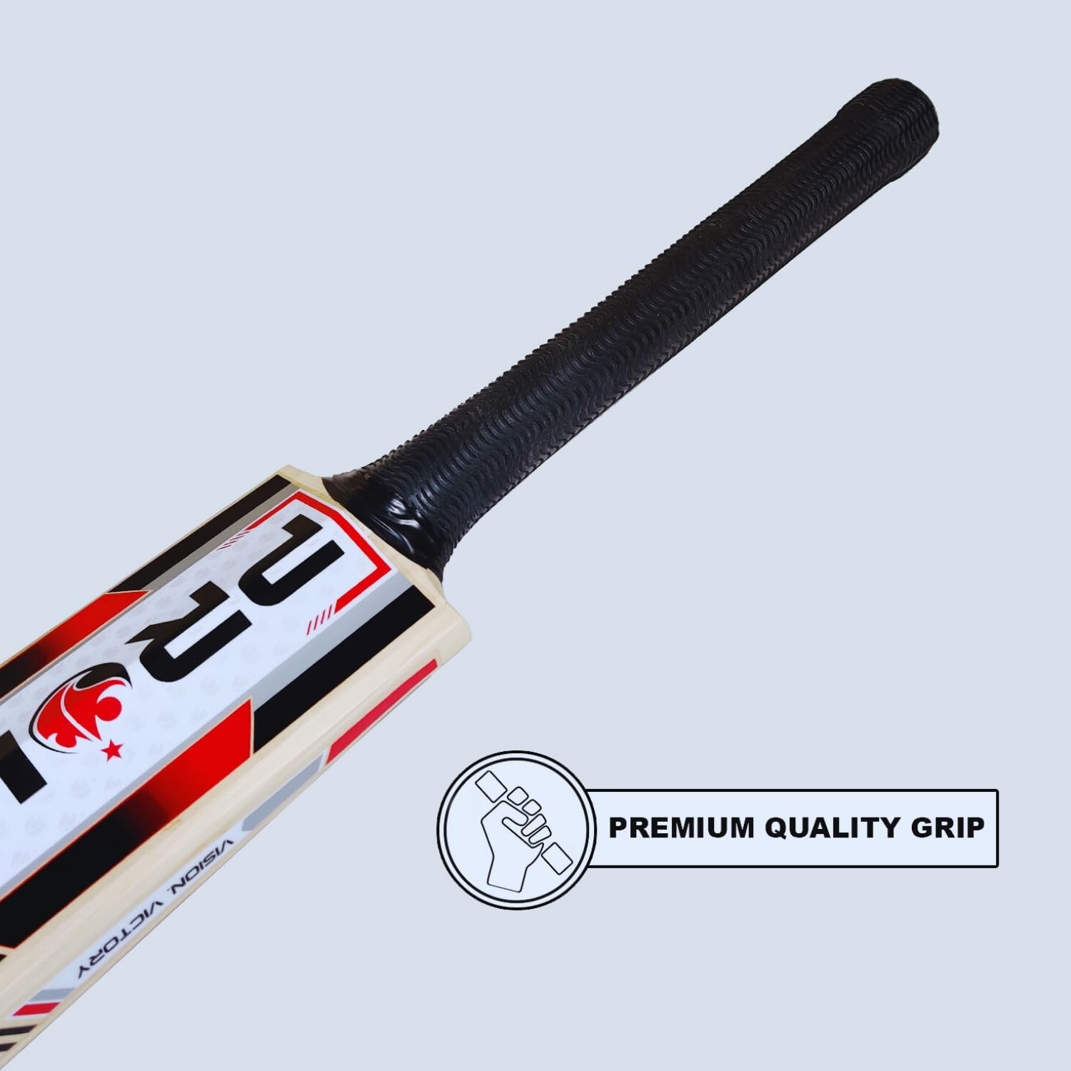 Prokick Stealth Top-Grade Kashmir Willow Cricket Bat|Extra Premium Grip|Ready to Play|Full Size Bat (Suitable for Both Leather Ball and Hard Tennis Ball, Playing Style : All-Round, Short Handle Mens) - Image 6 thumbnail