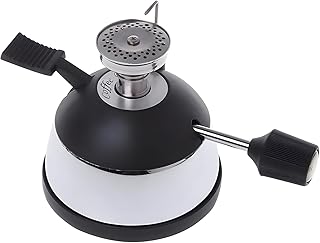 Portable Butane Burner, Compact Butane Cooker for Travel and Indoor Use, Mini Cooking Stove with Windshield and Non-slip Ring, Lightweight Design
