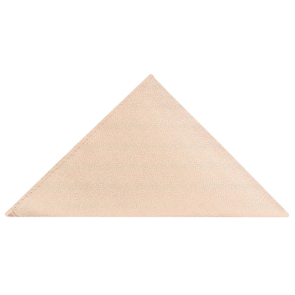 TIES R US Plain Nude Silk Pocket Square