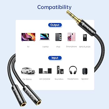 オーディオケーブル➕S端子 Amazon | 2分配ケーブル Syncwire ステレオミニプラグ