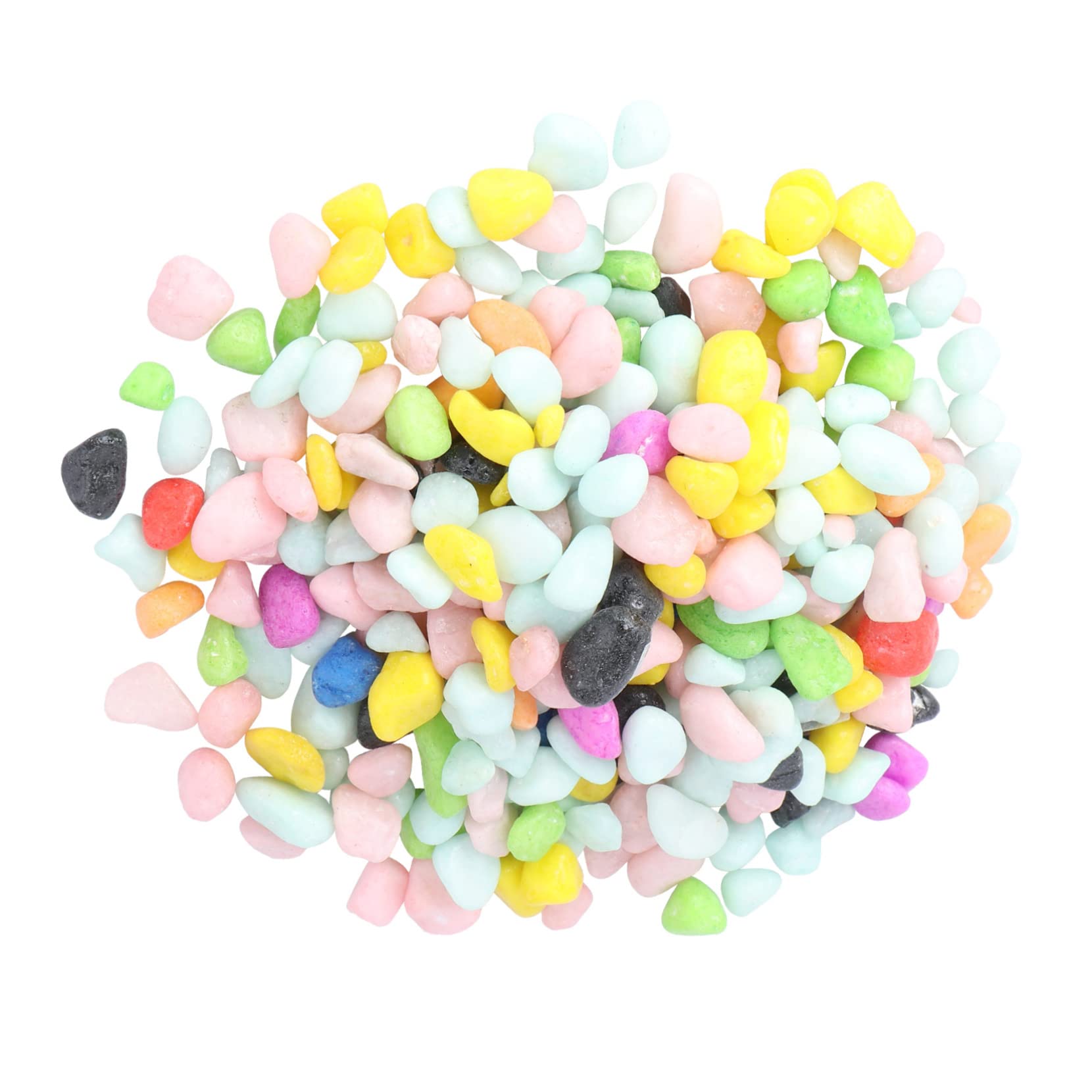 FUNOMOCYA 1Pack Colorful Fish Tank Stones Aquarium Pebbles Garden Decor Natural Decorative Gravel for Fish Tank Vases Succulents and Home Landscaping