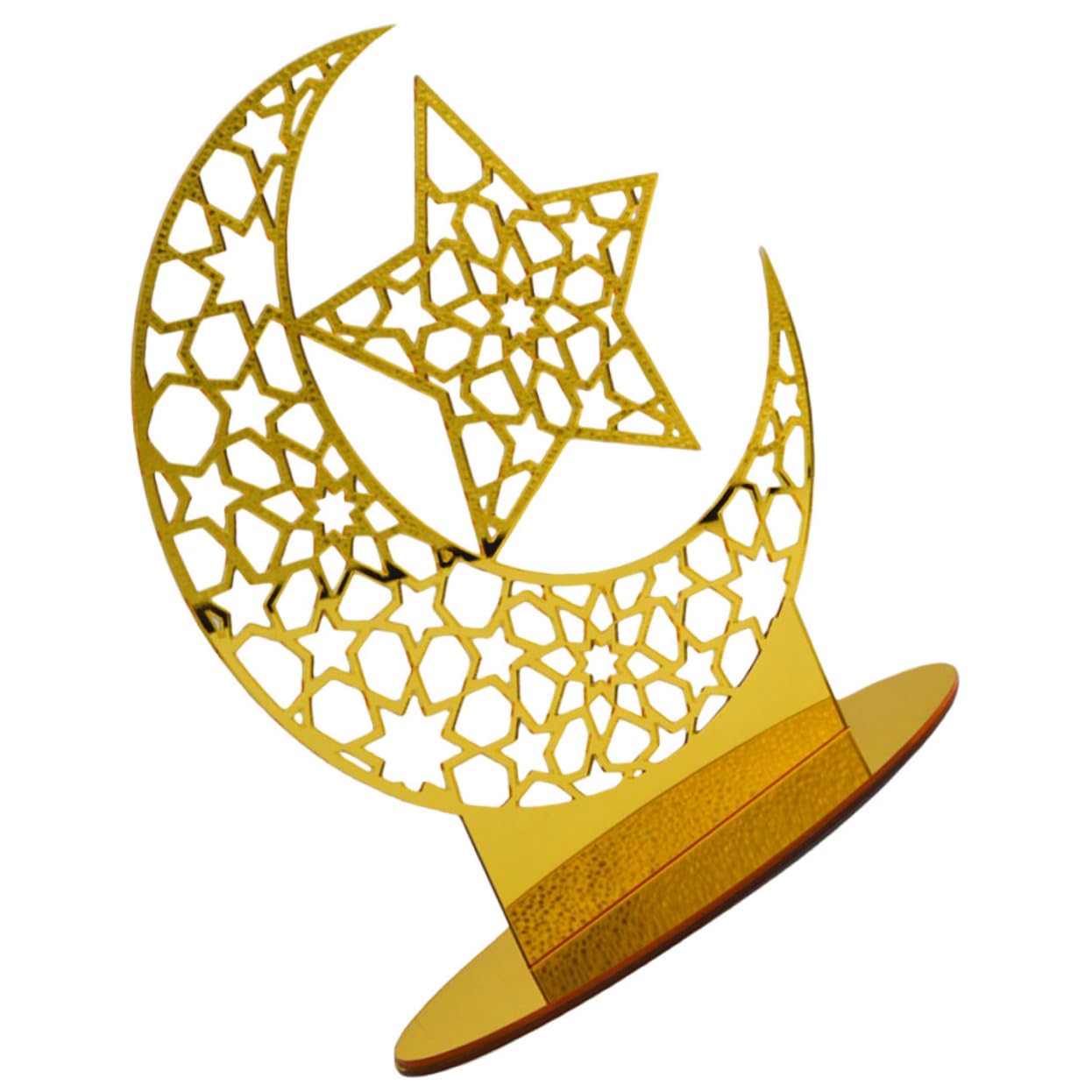 Adorno de acrílico para Ramadan Mubarak regalo decoración de mesa 4 piezas