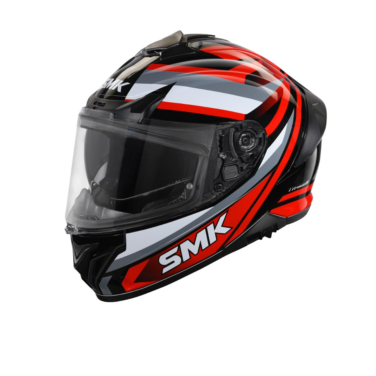 SMK Typhoon Freeride ISI ECE & DOT Certified Full Face Dual Visor Helmet for Men and Women with Pinlock Fitted Clear Visor and Inner Sun Visor ( GL236 - S )