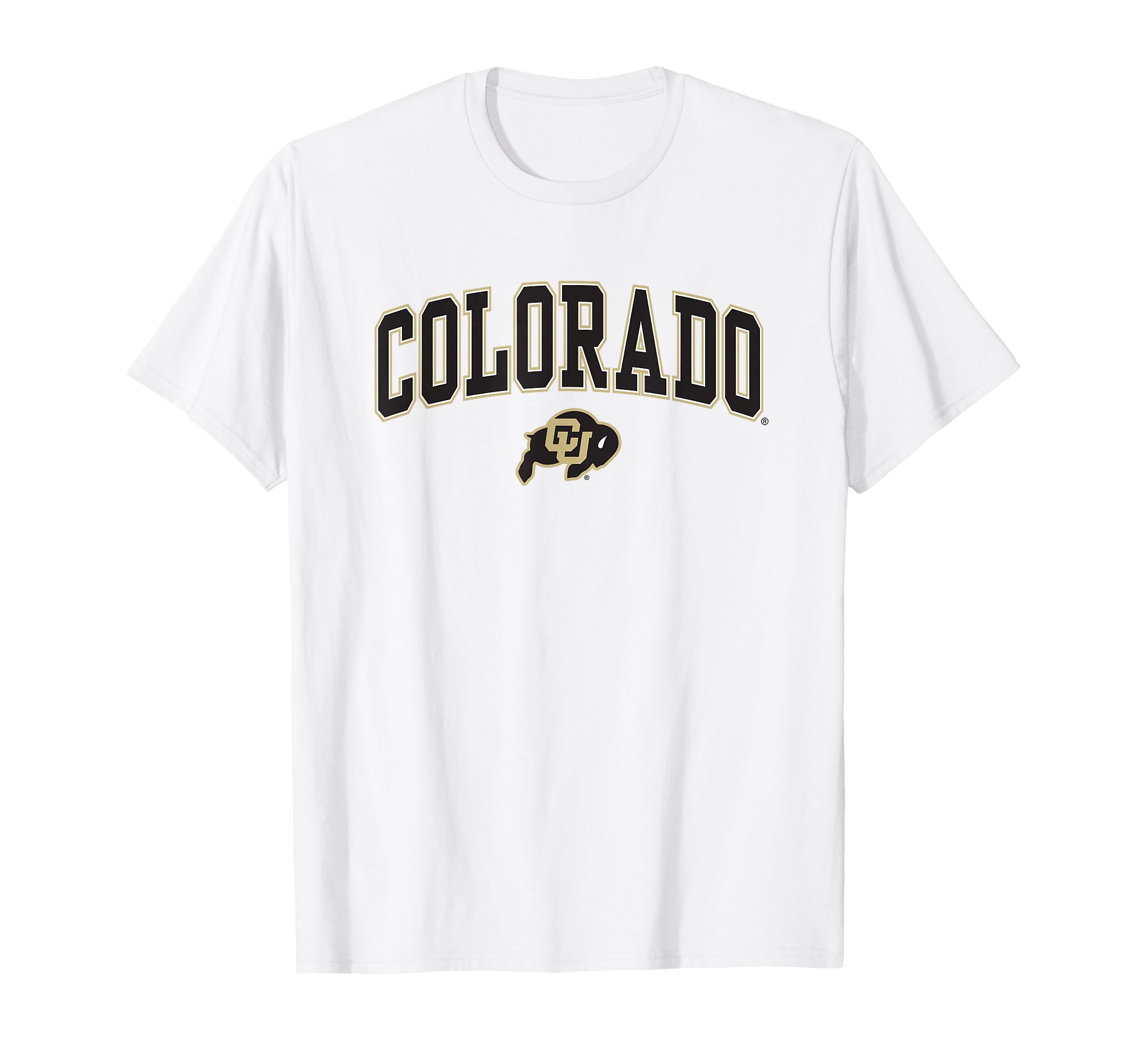 Colorado Buffaloes Arch Over White Officially Licensed T-Shirt Small