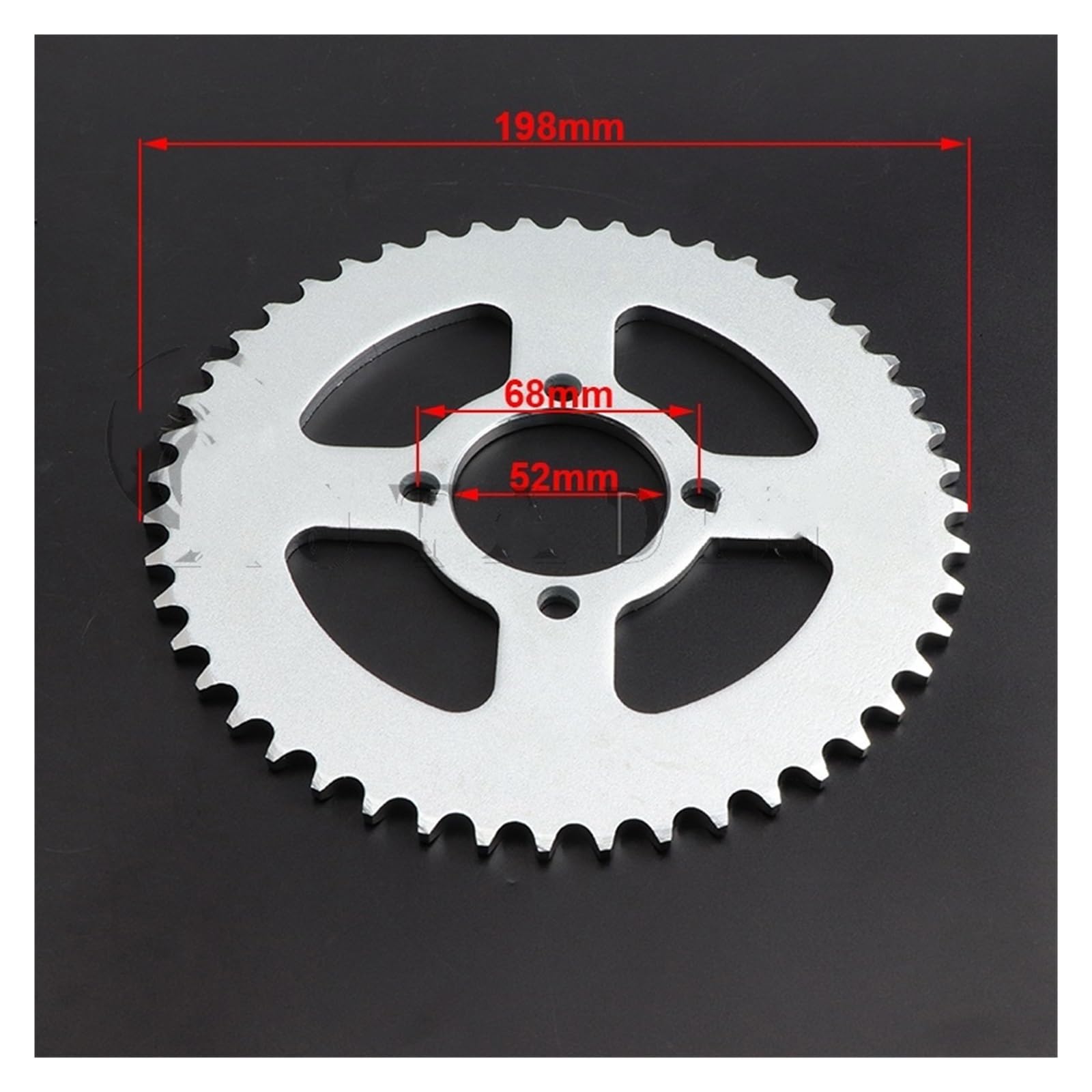 Motorrad 420/428 Kette 52MM 48T Zahn Hinten Kettenrad Für ATV Quad Pit Dirt Bike Buggy Go Kart Motocross Zubehör Motor Kettenrad
