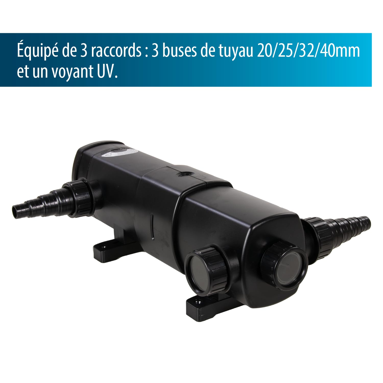 Aquaforte UV-C Guv-224 Teichfilter 24W 4,5m³/h 35m³ Quick Lock Helix