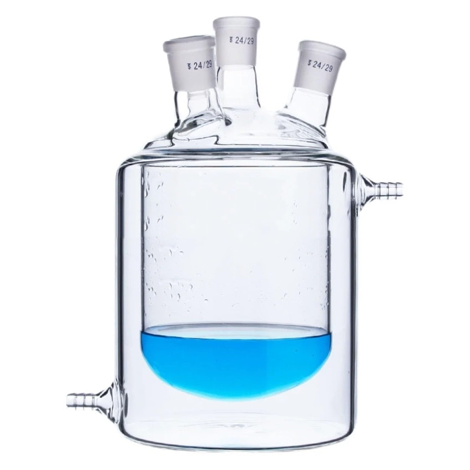 1 stücke Flachen Boden Vier Mund Gläser Ummantelten Reaktion Flasche Labor Doppel-schicht Labor Reaktor Kolben(1000mL 24x24x24x24)