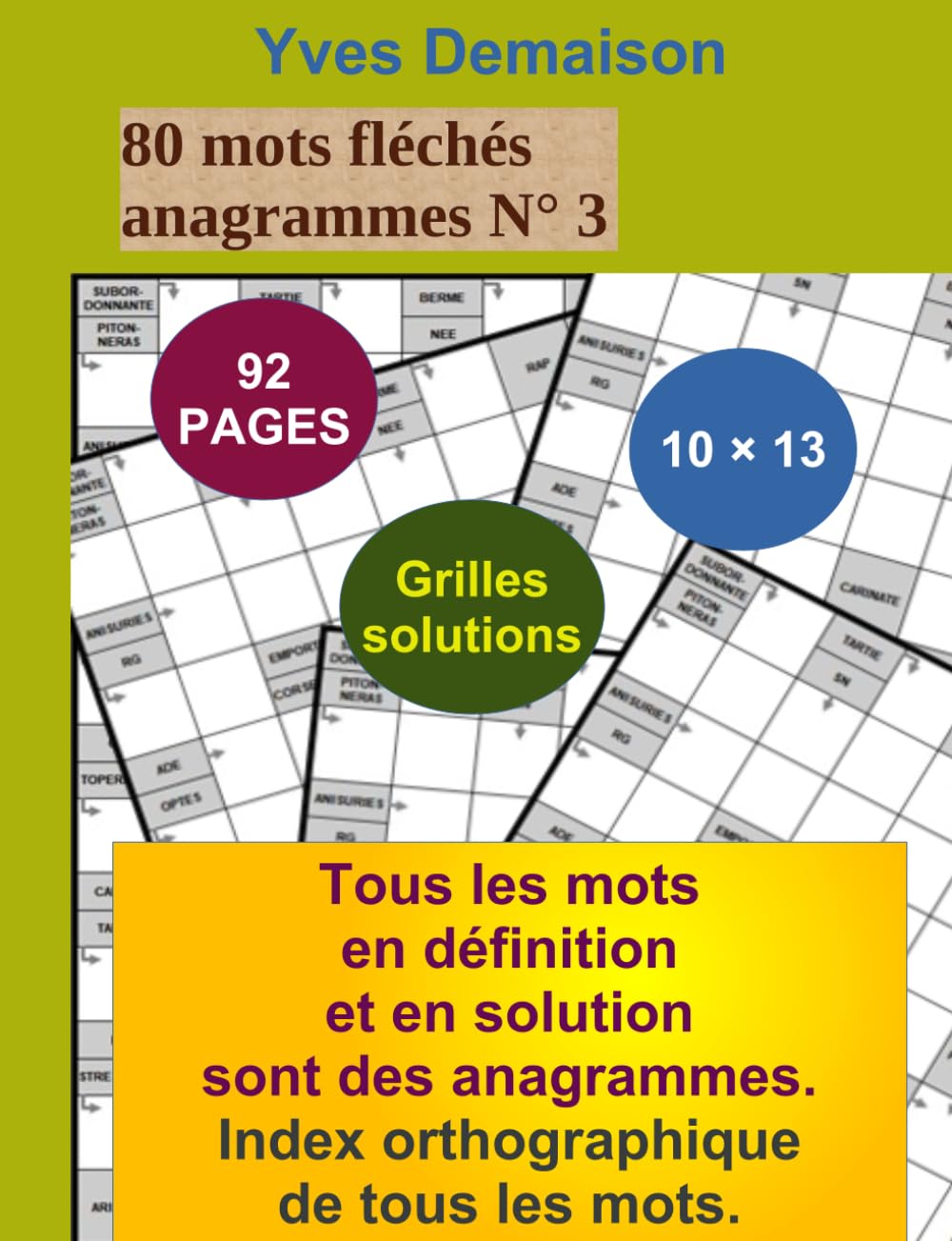 80 mots fléchés anagrammes N° 3