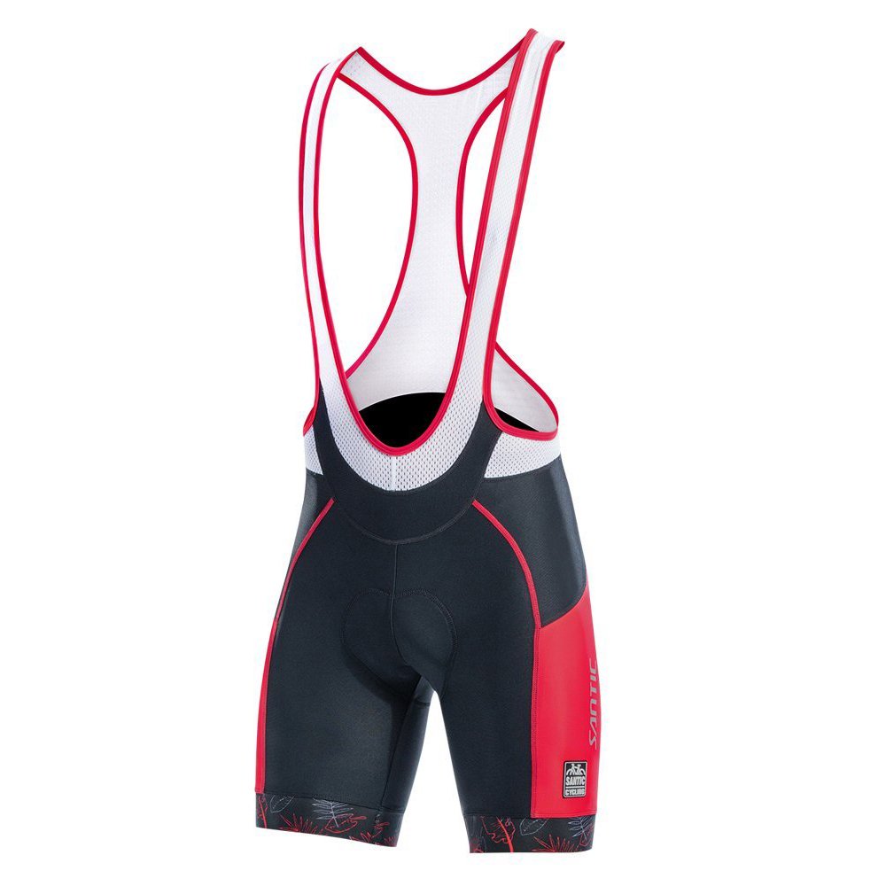 Santic Cycling Bib Shorts Bib Pants Bike Shorts Men Cycle Pants Cycling Pants Men's Summer Bicycle 3D Sponge Padded