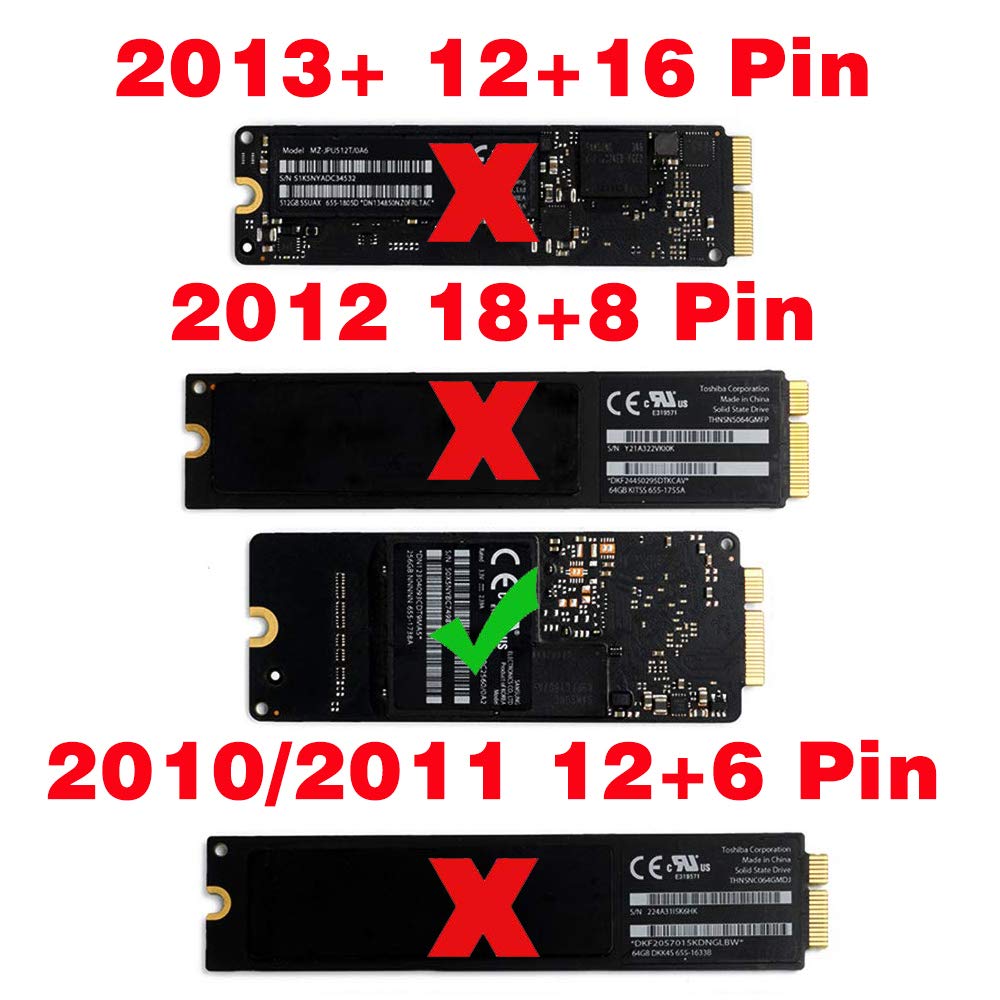 KALEA-INFORMATIQUE SATA Adapter for Mac Pro 2012 SSD