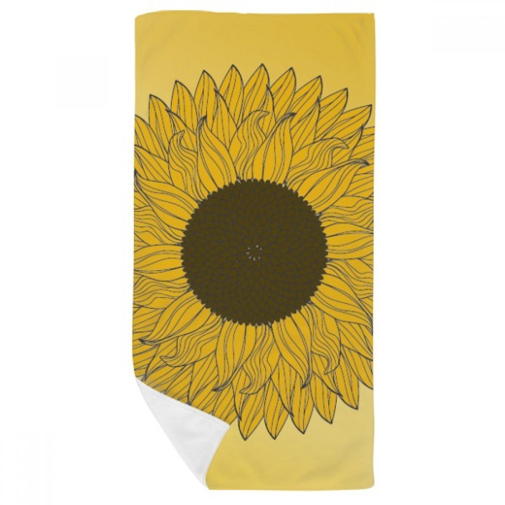Débarbouillette tournesol douce et absorbante pour un soin délicat