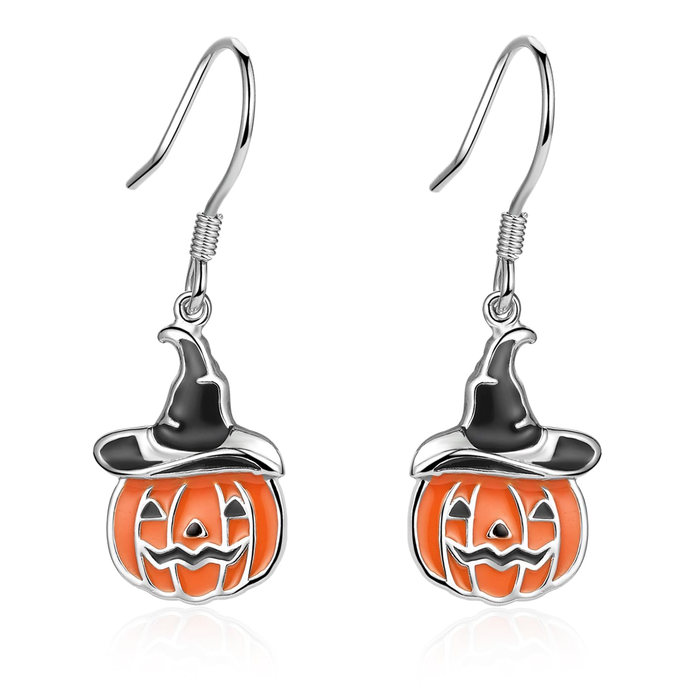 Qings Piccoli Orecchini Fantasma Fantasmino Argento Sterling 925 Donne Mini Divertenti Horror Orecchini Asimmetrici Halloween Regali per Donne e Ragazze