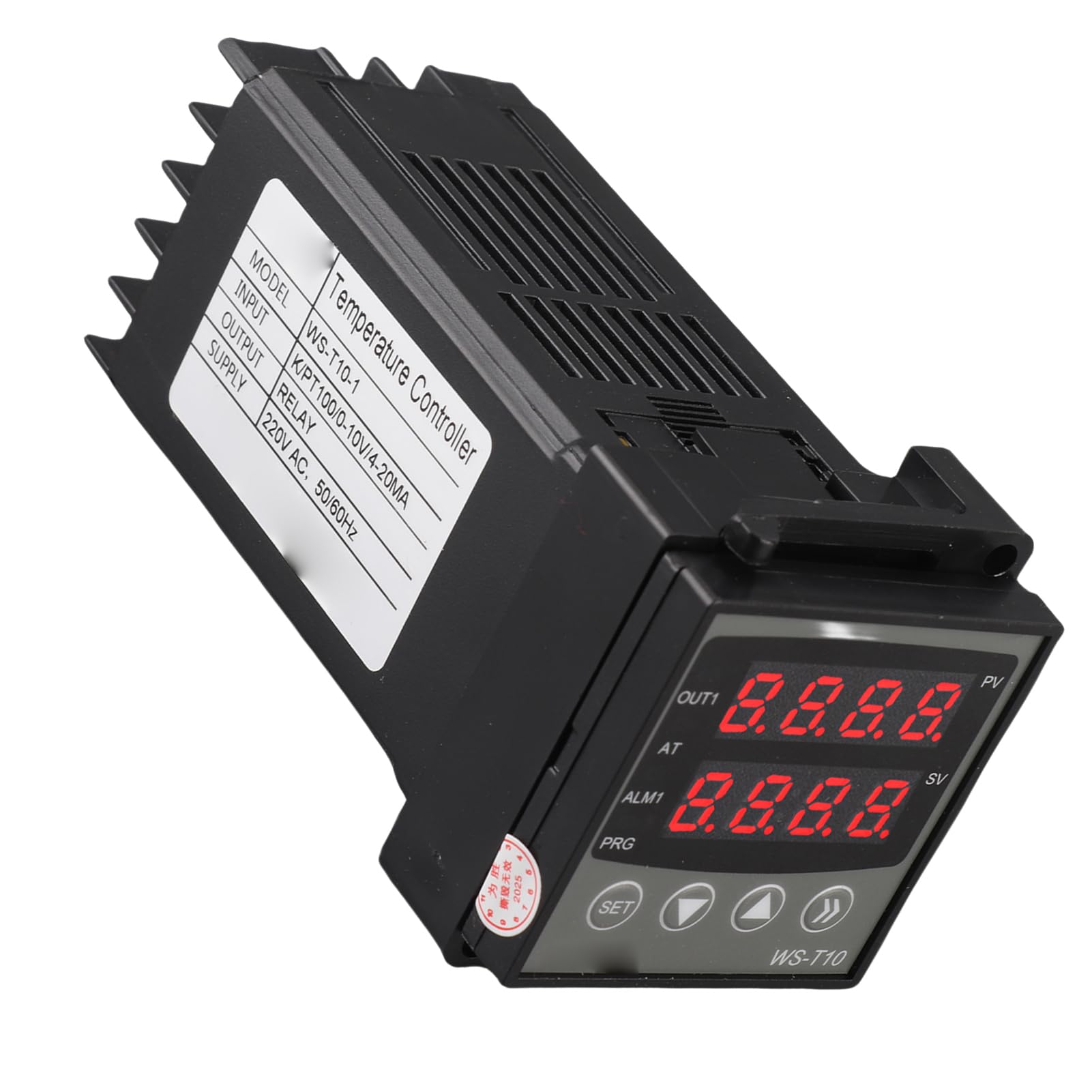 Ejoyous Controlador de Temperatura PID Controlador de Temperatura Digital ABS AC 220 V Pantalla Dual Programa de 32 Segmentos Salida de relé para Impresión Control de Procesos Químicos de Plástico