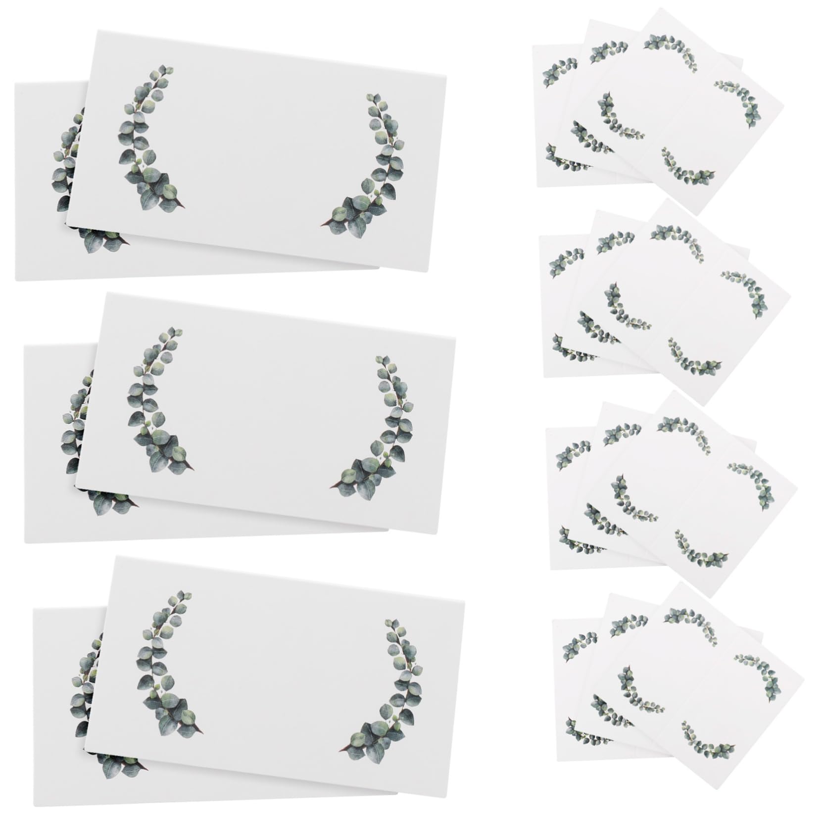 IMIKEYA 3 Sätze Tischplatzkarte Faltbare Platzkarten Schilder Für Den Hochzeitstisch Namenskarten Für Den Tisch Party Platzkarten Mit Namen Fallen Papier Weiß 100 Stück * 3