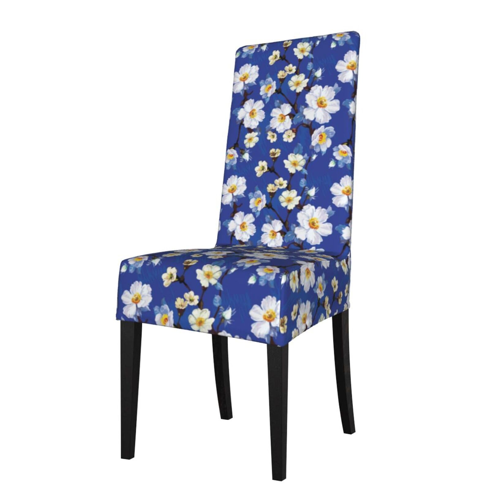 LKYMOH Watercolor Flower, Chair Covers Stretch Chair Slipcovers for Dining Room, for Party Pet Protection Universal Fit Soft Polyester