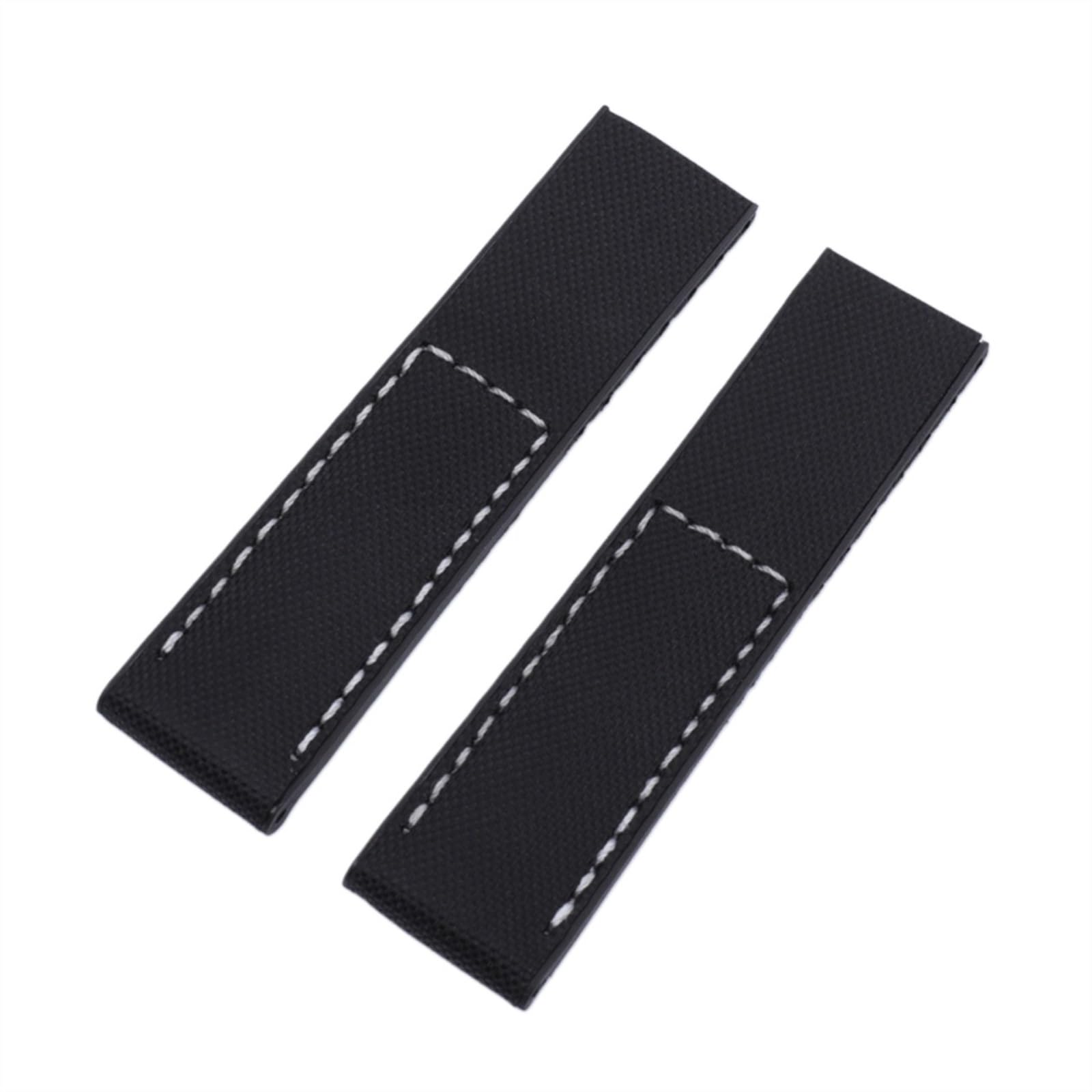 INEOUT Cinturino In Nylon Cinturino In Vera Pelle Compatibile Con Cinturino Breitling Fibbia Pieghevole Da 22 Mm 24 Mm