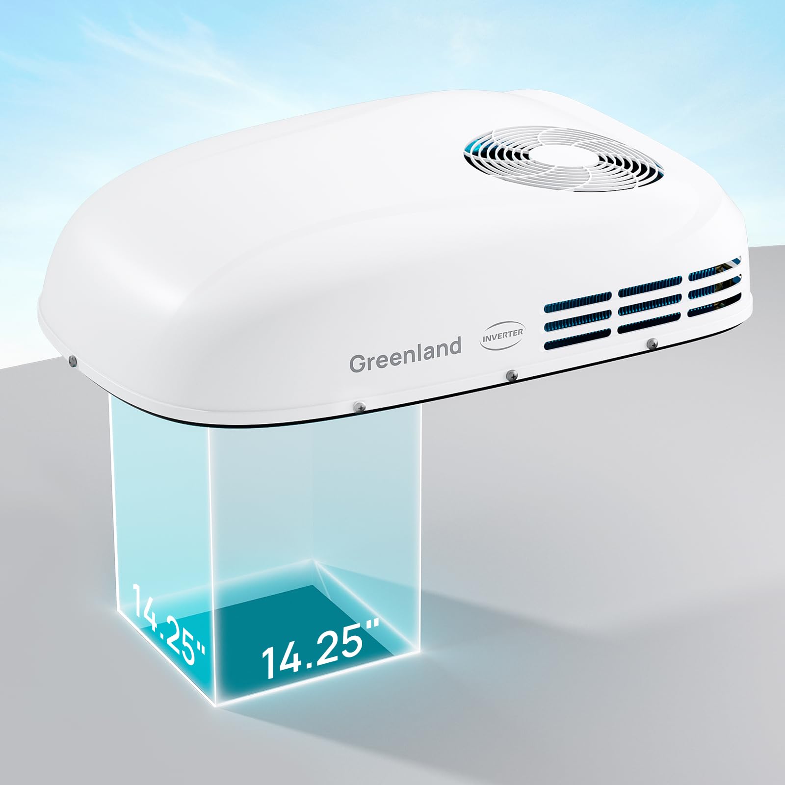 TURBRO Inverter 13 5K BTU RV Air Conditioner with Cooling and Heat Pump Non-Ducted Low-Profile Rooftop Unit Quiet — view 7