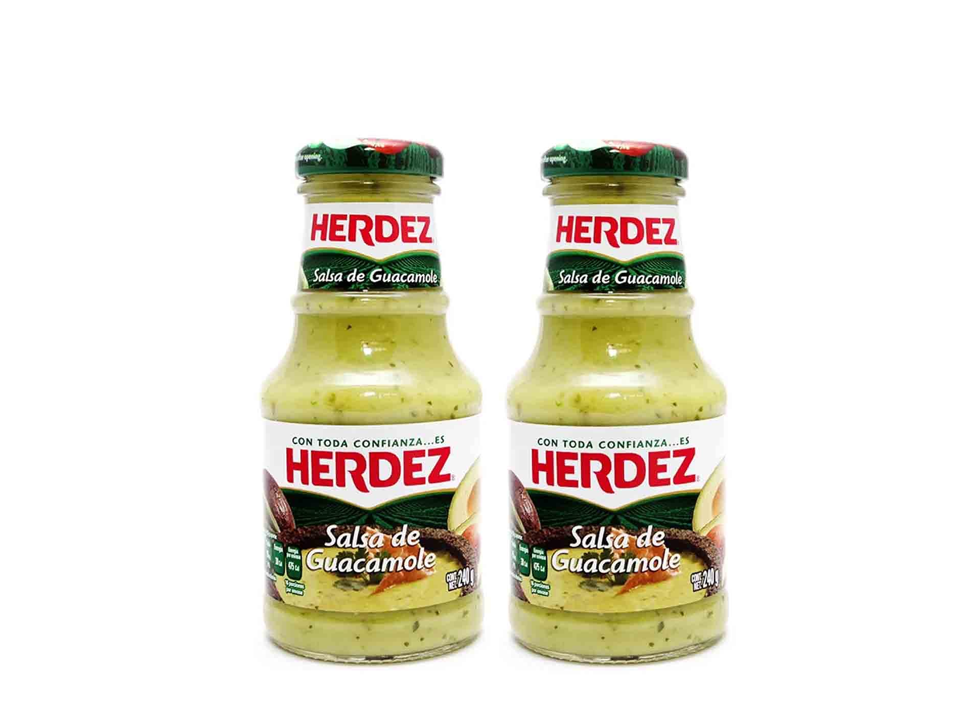 Salsa mexicana importada de guacamole 240 g (paquete de 2) - Herdez