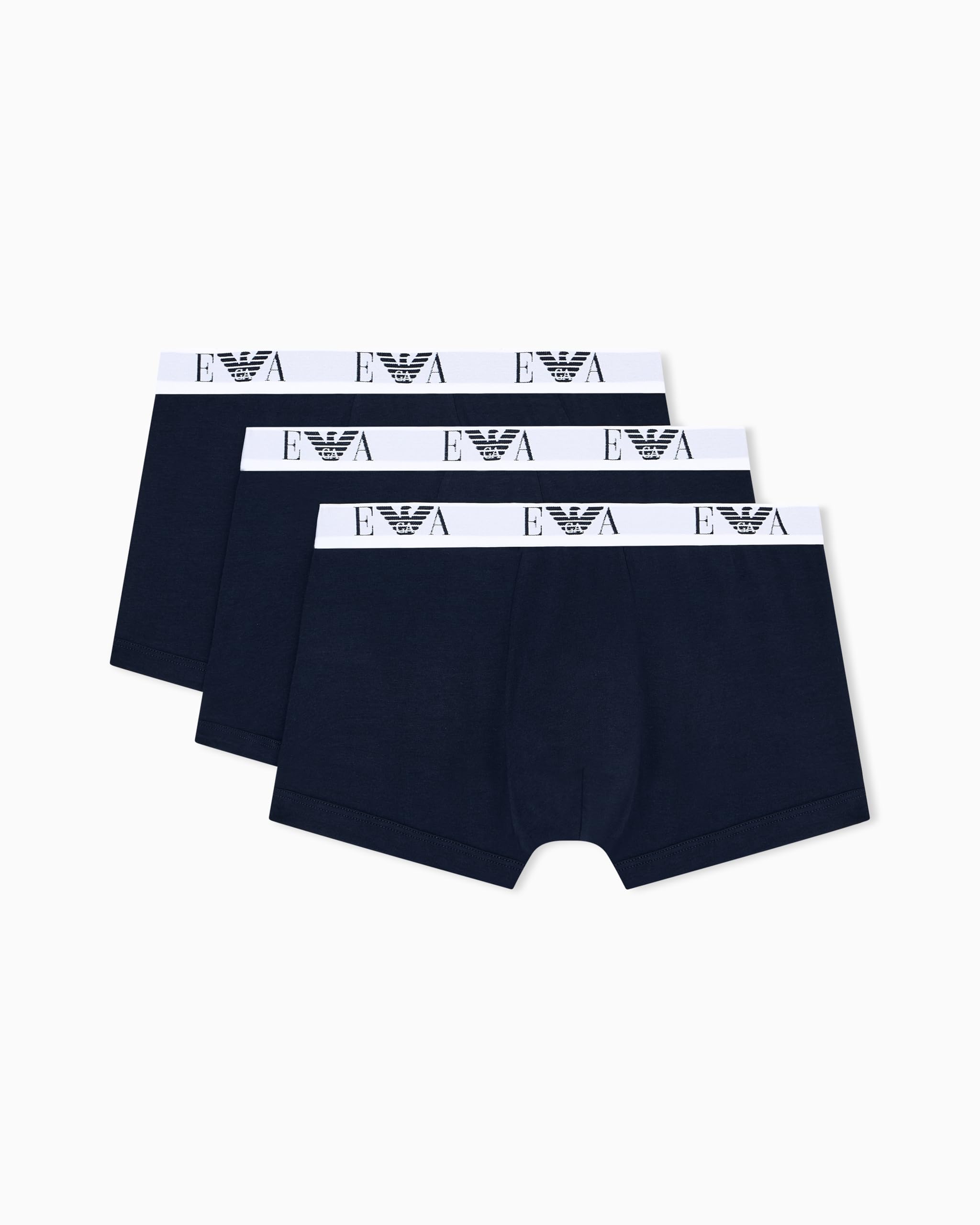 Emporio Armani Man's Core Logoband - Boxer da Uomo, Confezione da 3, Blu, XXL, Armani Blue/Armani Blu/Armani Blue, XXL