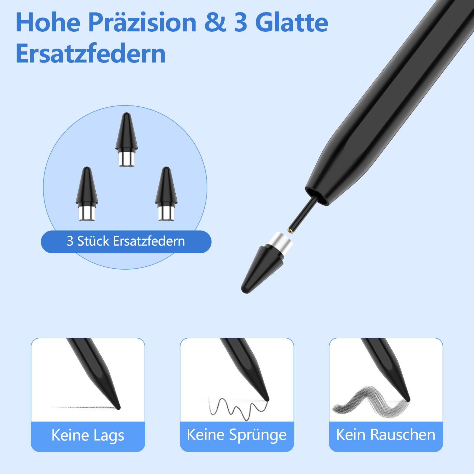 R3 Stylus Penna Capacitiva Attiva Stilo Universale Matita Magnetica - Foto 14