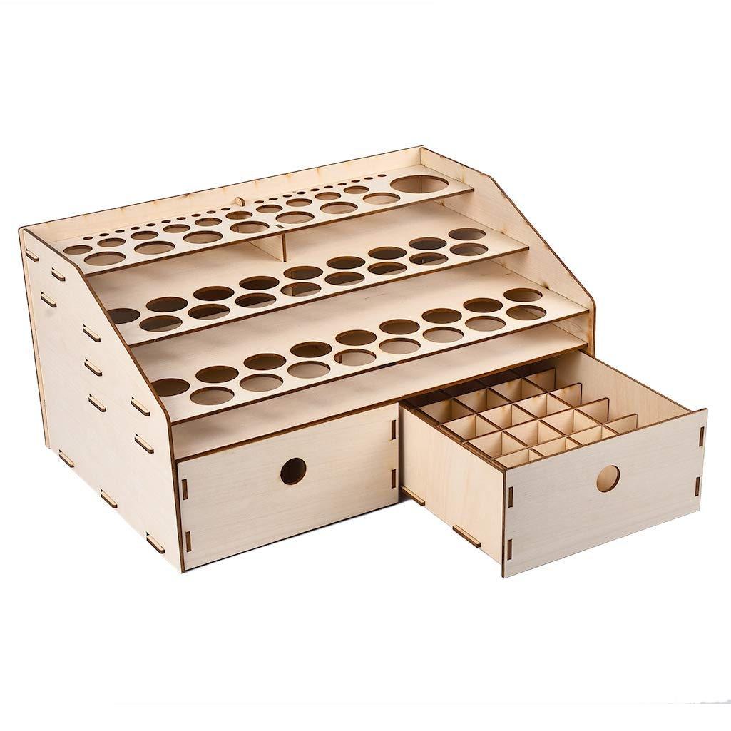DIY drewniany organizer na butelki z farbą i artykuły plastyczne stojak do przechowywania kreatywny uchwyt na pędzle stojak do pokoju rzemieślniczego dekoracja artystyczna narzędzie ekspozycyjne dla