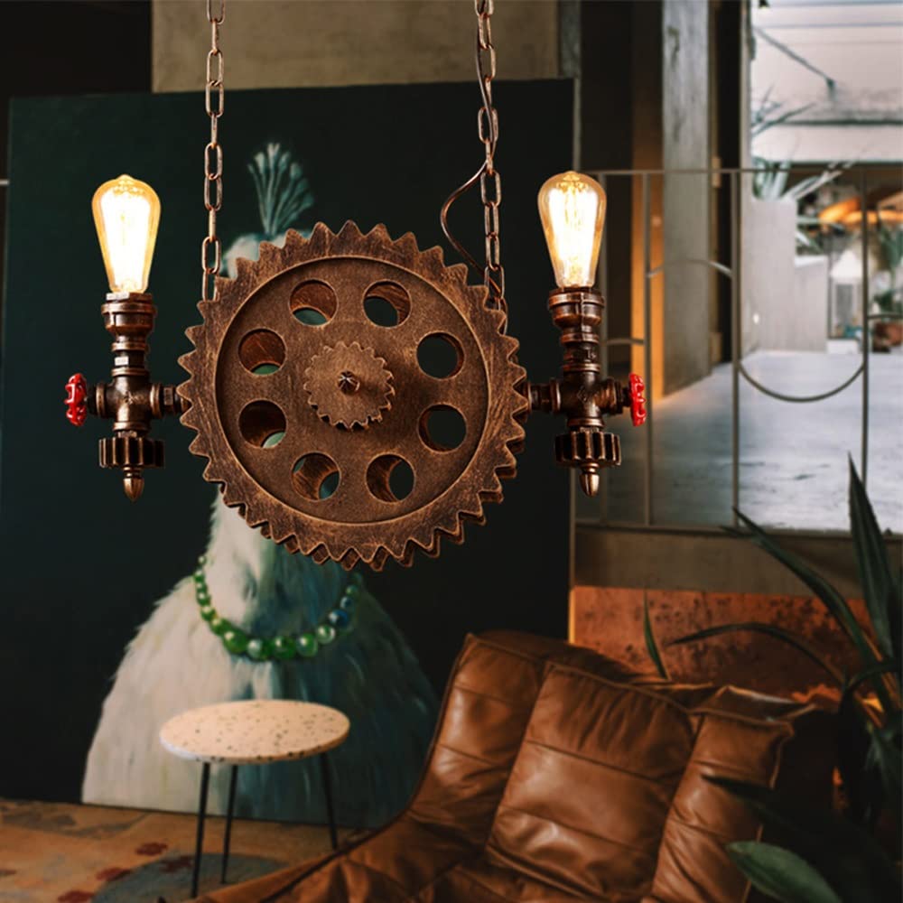 Lampa wisząca Steampunk Gear