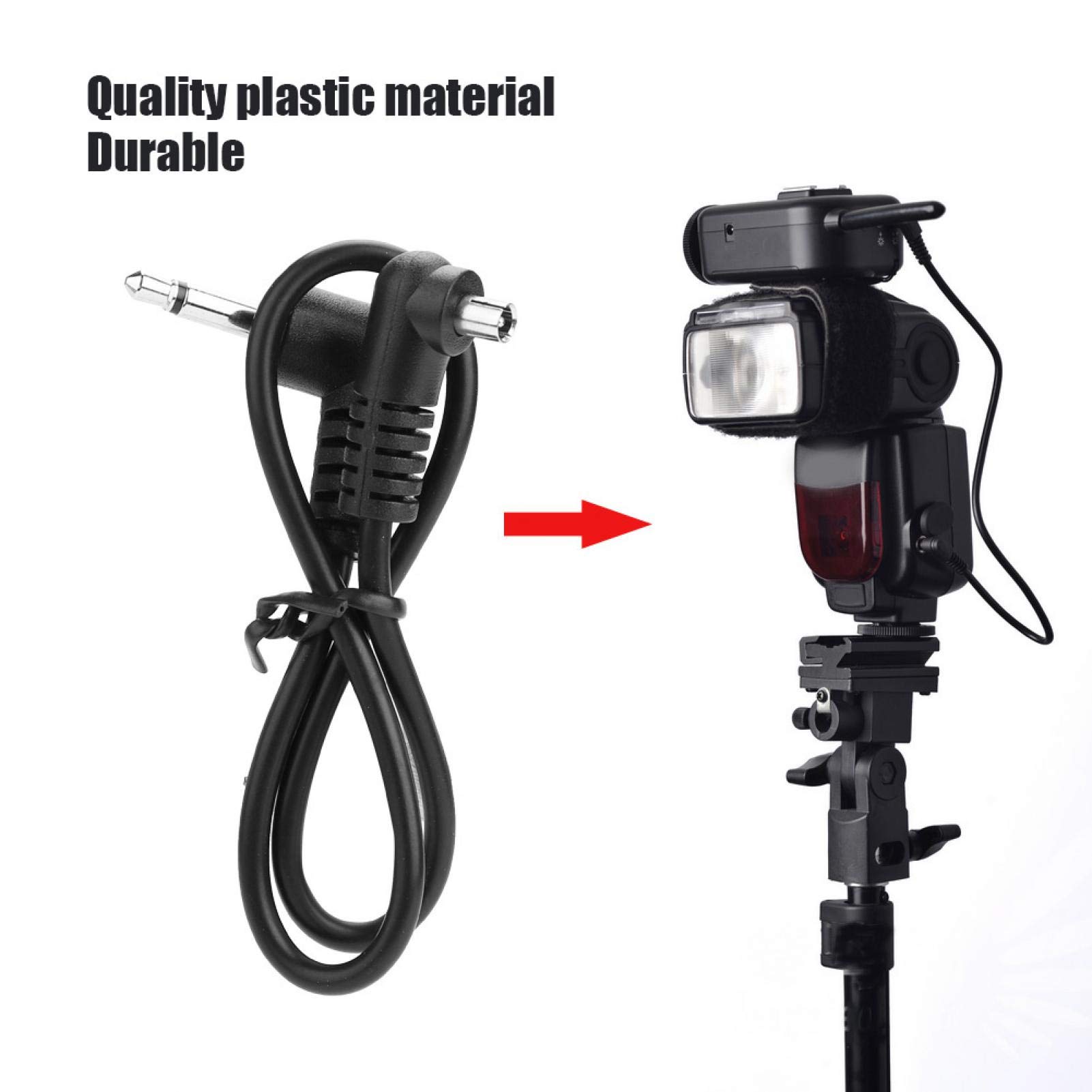 Flash Sync Cable, Male Flash Lightweight Flash Cord, 3.5mm Durable for PC Home - Image 4