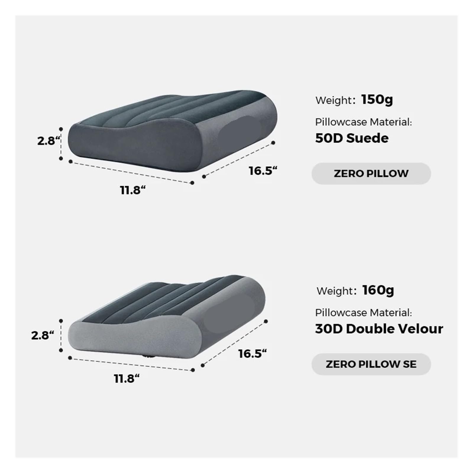 Générique Oreiller Lavable léger Gonflable for Le Camping, Les Voyages et la Maison Bullet
