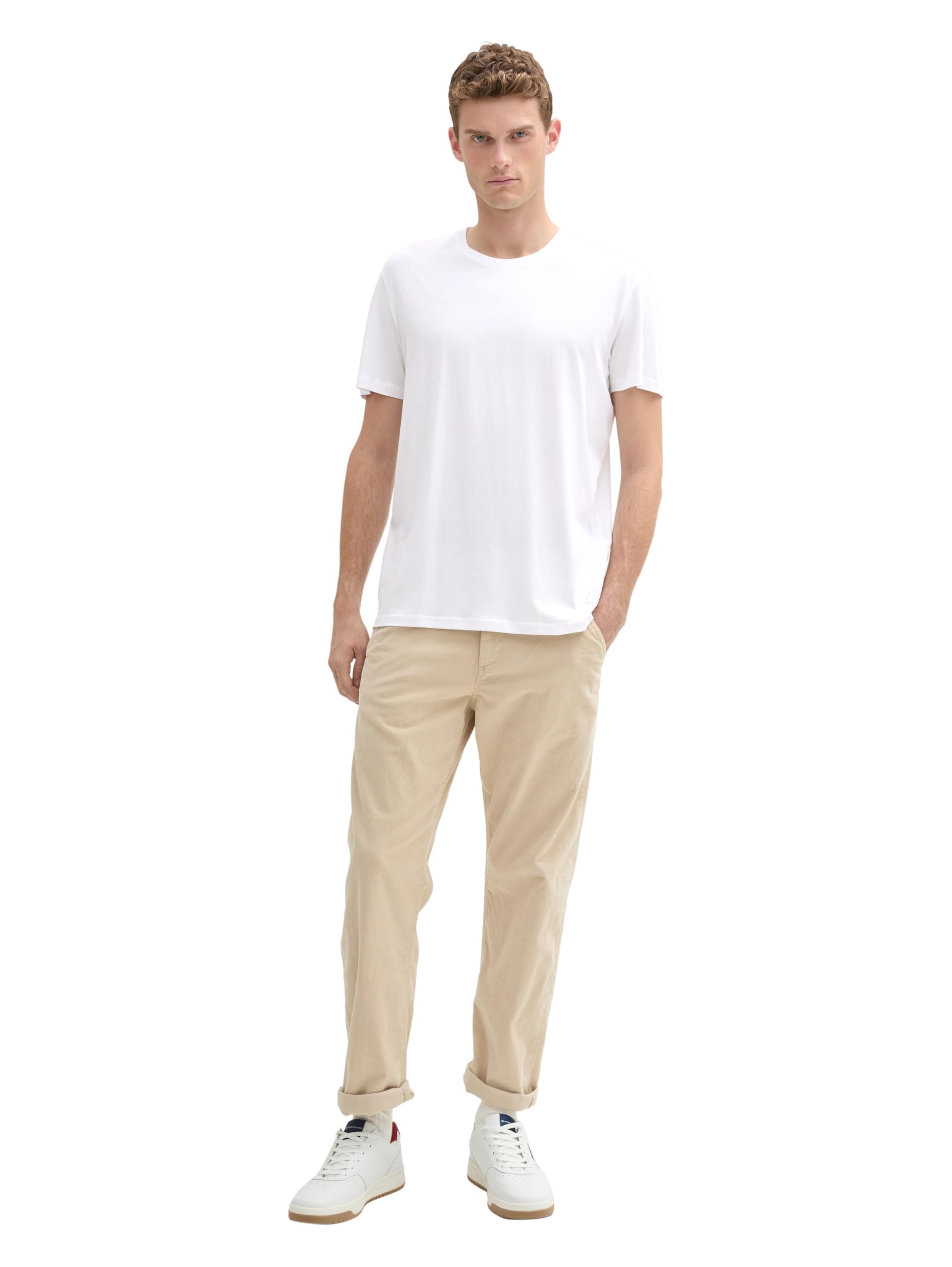 TOM TAILOR 1008638 Lot de 2 t-Shirts Basiques Homme (Lot de 1)