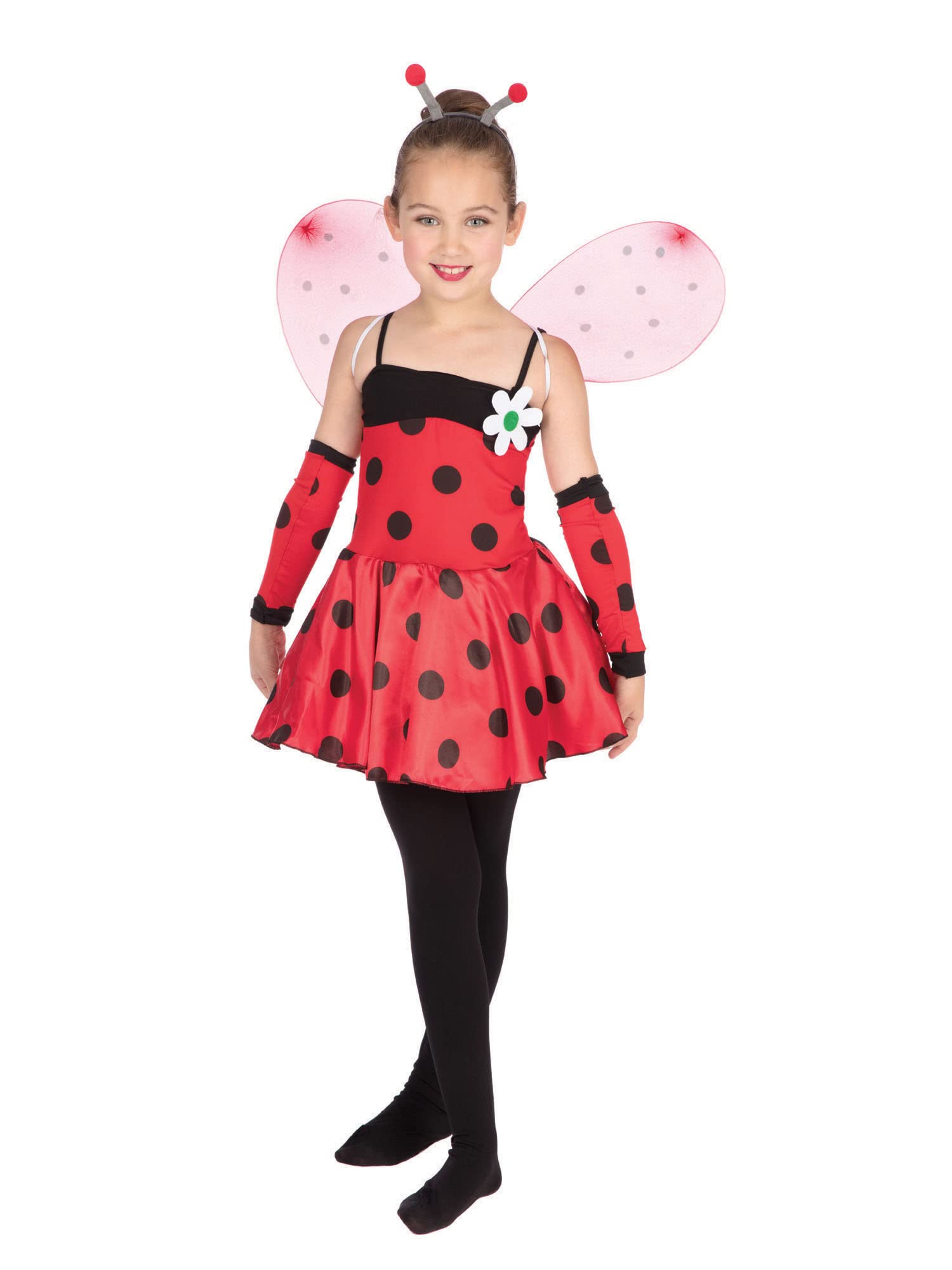 Rubies Girl's Black & Red Ladybug Costume Set (Small Size) - Adorable Design, Perfect for Parties, Animals Themed Events, World Book Day, Cosplay, & More Halloween Halloween
