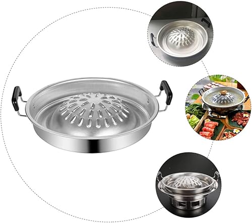 Miniatura 9 de Parrilla de aluminio resistente al calor de las manijas dobles de la cacerola profesional para acampar al