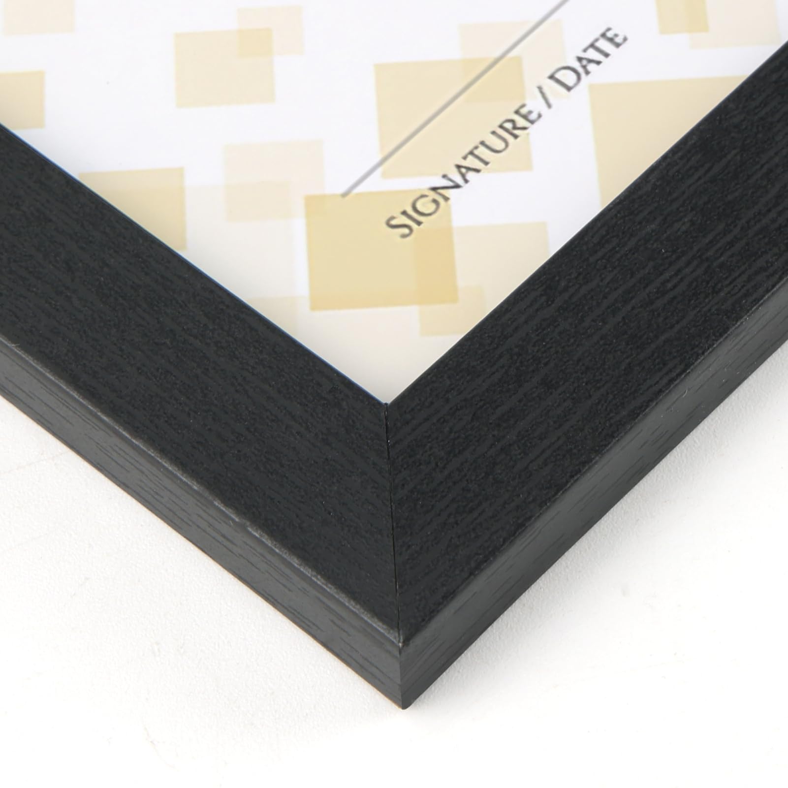 HORLIMER Cornice A4,Cornici Foto MDF 15 Pezzi,Portafoto da Tavolo o Parete, Decorazione per Casa, Ufficio,Nero