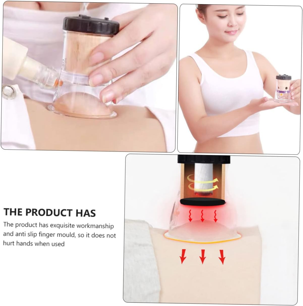 Moxibustion Box Portable Acupuncture Relaxation Tank for Smokeless Heating Deep Tissue Massage Home Use Relief Large