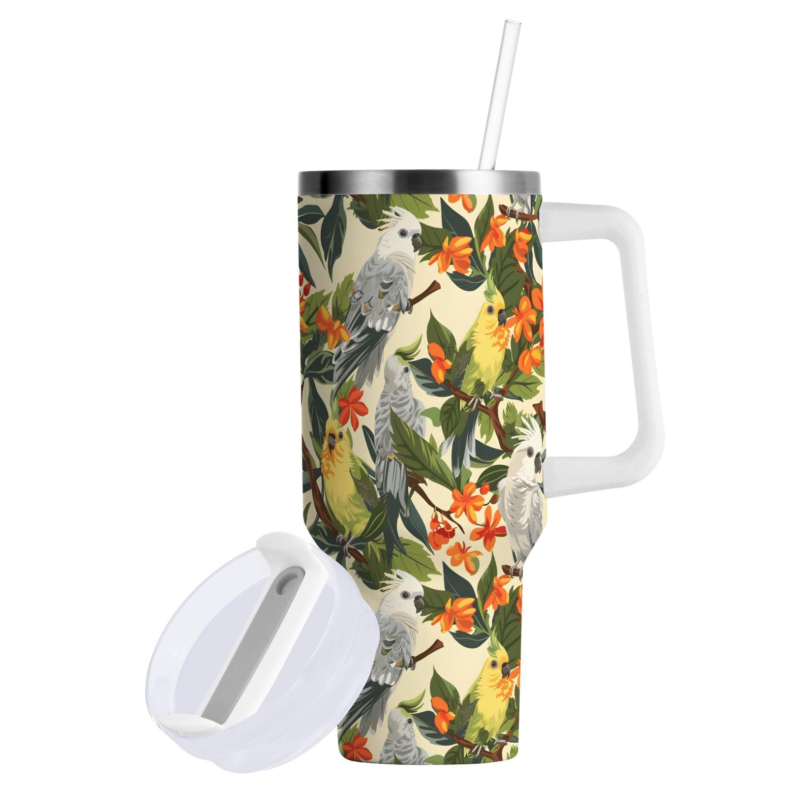 LUFEIS Tazza da caffè da viaggio in acciaio inox con cannuccia e 2 coperchi, regalo per papà da figlia e figlio, con biglietto di auguri, regalo