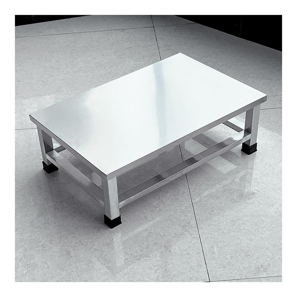 Plataforma De Trabajo De Acero Inoxidable, Base Elevada para Aire Acondicionado, Plataforma De Almacenamiento para Palés, para Lavadora/refrigerador(50x50x20cm)