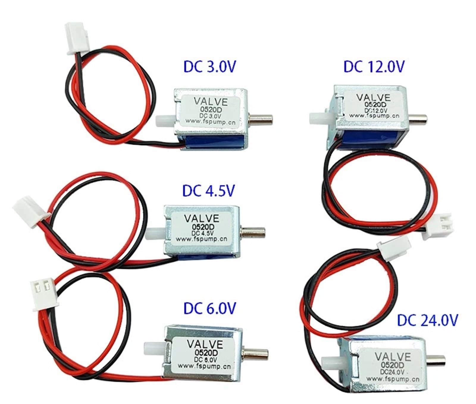 0520D Mini elektryczny zawór elektromagnetyczny DC 3 V 4,5 V 6 V 12 V 24 V N/C normalnie zamknięty mikrozawór gazowy kontrola przepływu DIY pompa masażer (DC 12,0 V)