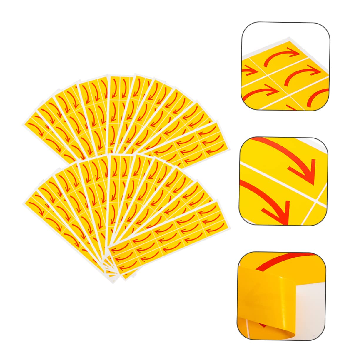 DECHOUS 20pcs Arrow Sticker Sign Removable Self Adhesive Floor Decals Stair Decal for Office Home