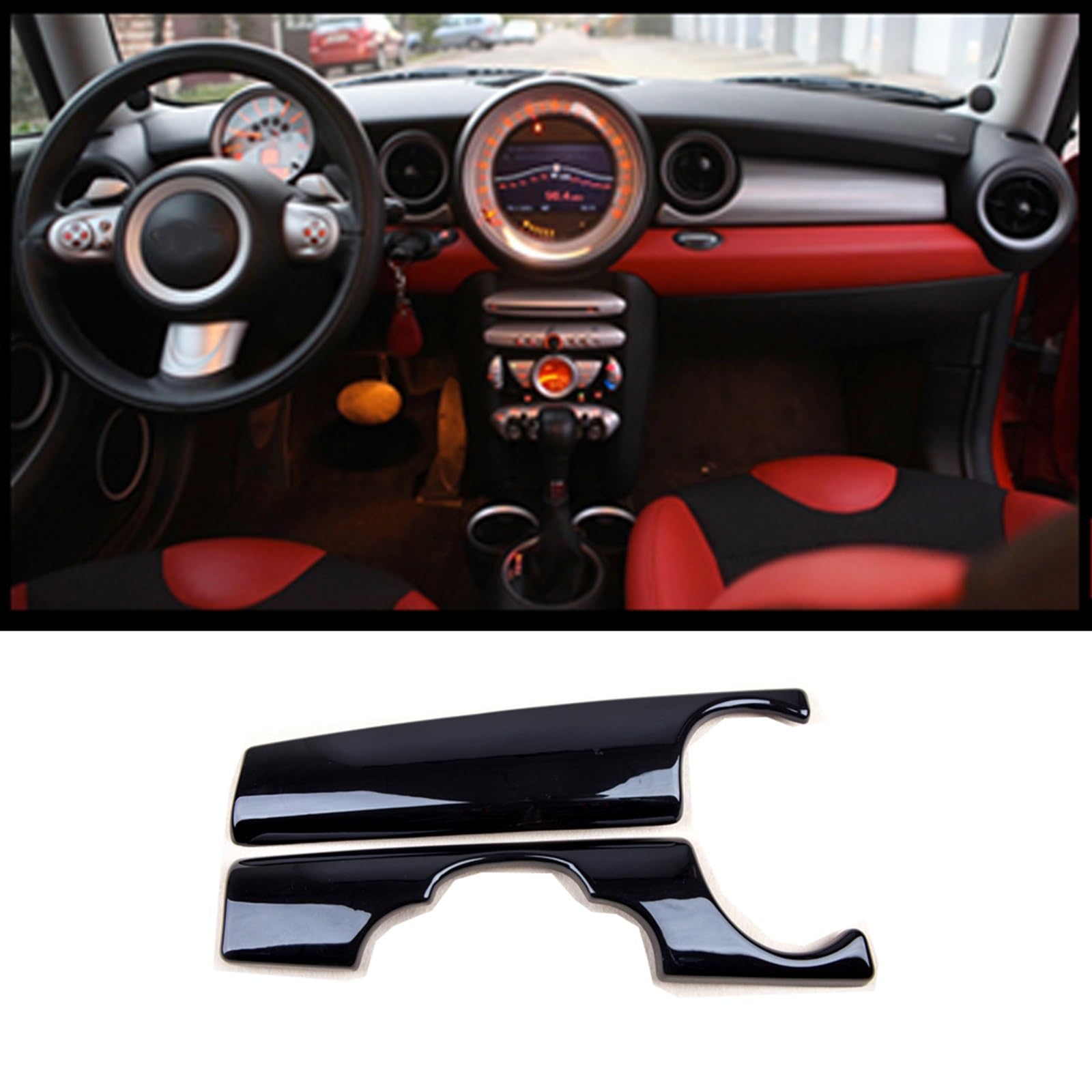 Autocollants Décoratifs Pour Sorties D’air Tableau De Bord Mini Cooper F56 – Accessoire Intérieur Style PU – Facile à Coller – Plusieurs Coloris