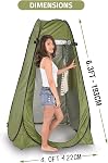 Pop Up Tent Portable Camping Tent Privacy Shelter for Shower Toilet Dressing Changing–for Camping and Beach Outdoors– Easy Set Up Foldable with Carry Bag Lightweight and Sturdy Green/Blue