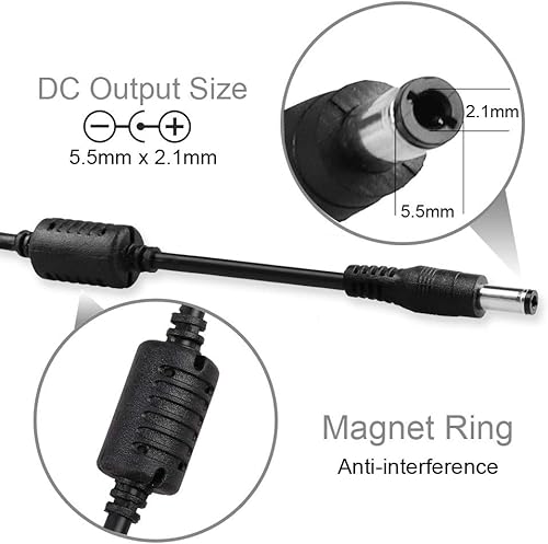 Miniatura 5 de Adaptador de cable de alimentación de 9 V 3 A cargador de pared universal de 27 W con 8 puntas para cámara de vídeo monitor altavoces grabador