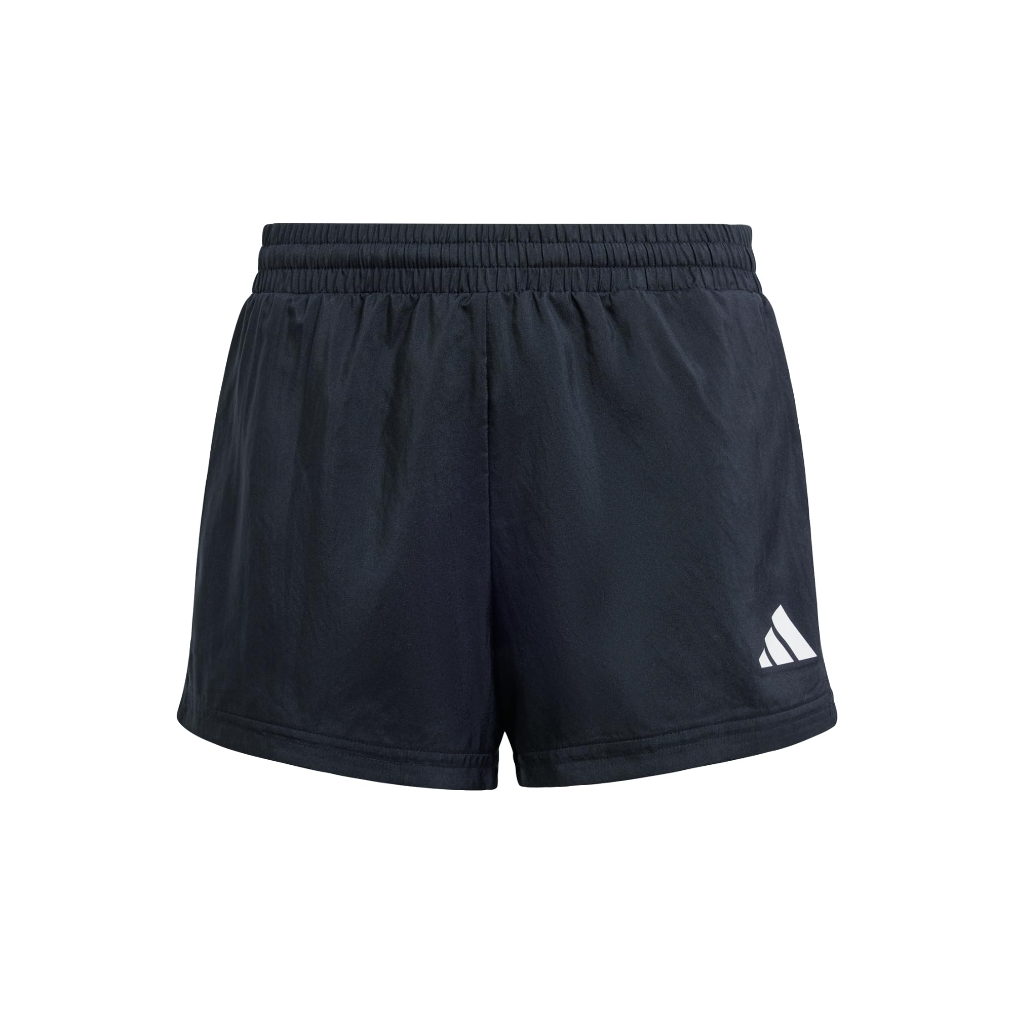 adidas Girl's Train Essentials 3-Stripes Shorts, Black/White, 7-8 Years