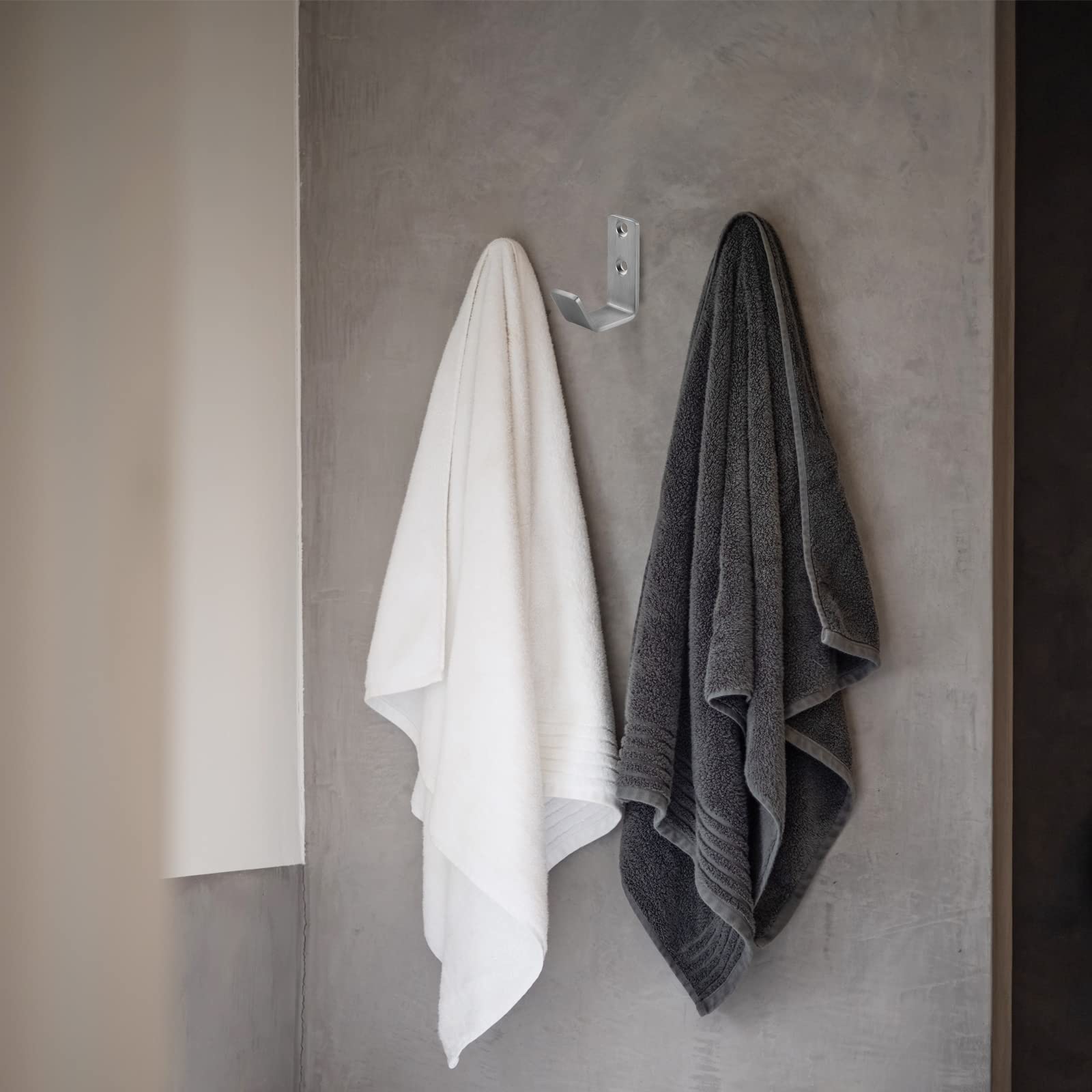 Ganci Da Parete In Acciaio Inox - 4 Pezzi Nero Per Appendere Cappotti, Asciugamani E Altro - Foto 3