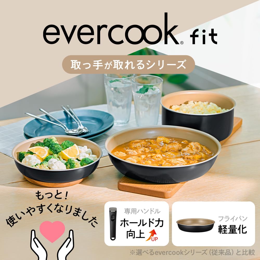 Amazon.co.jp: エバークック フィット フライパンセット 8点セット IH