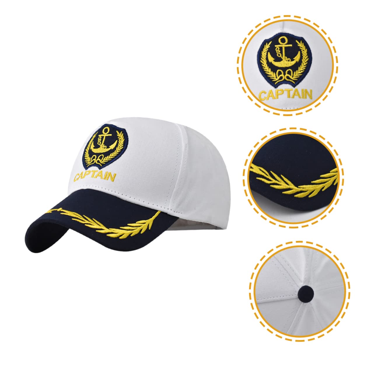 SOIMISS Gorra Azul Marino Gorro Sol Sombrero Sol Gorra Marina Sombreros De Fiesta Divertidos Tapa Traje De Yate De Las Mujeres Sombreros De para Hombre