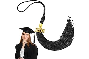 Black 2024 Tassel: Grad Cap Accessory for Preschool to Doctoral Grads