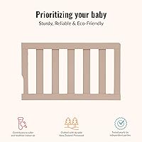 Vista 4 de Dream On Me baranda convertible para cuna de bebé con protección para niños, Mantequilla de Almendra