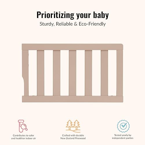 Miniatura 4 de Dream On Me Riel de protección convertible para cuna, mantequilla de almendra