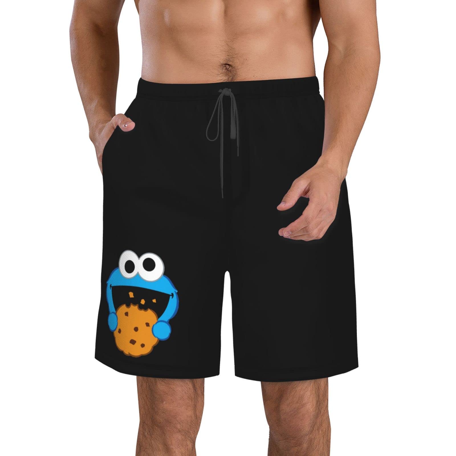 Amazon.co.jp: メンズ サーフパンツ クッキーモンスター 水着 海パン