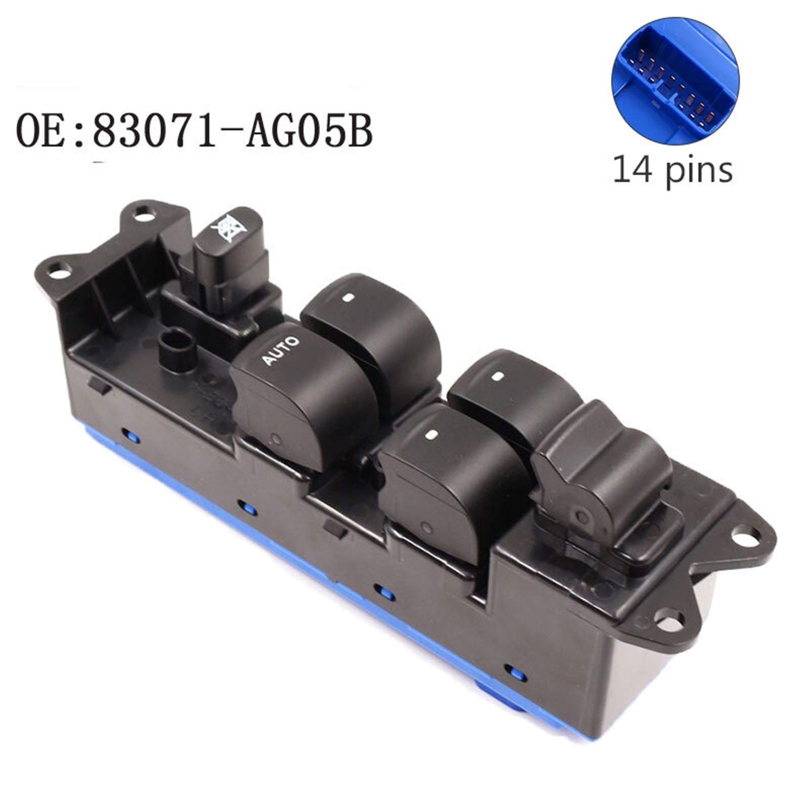 Przełącznik głównego okna elektrycznego w drzwiach kierowcy po lewej stronie, do Subaru, Legacy Outback 2.5 2005-2009 83071-AG05B 83071-AG05A
