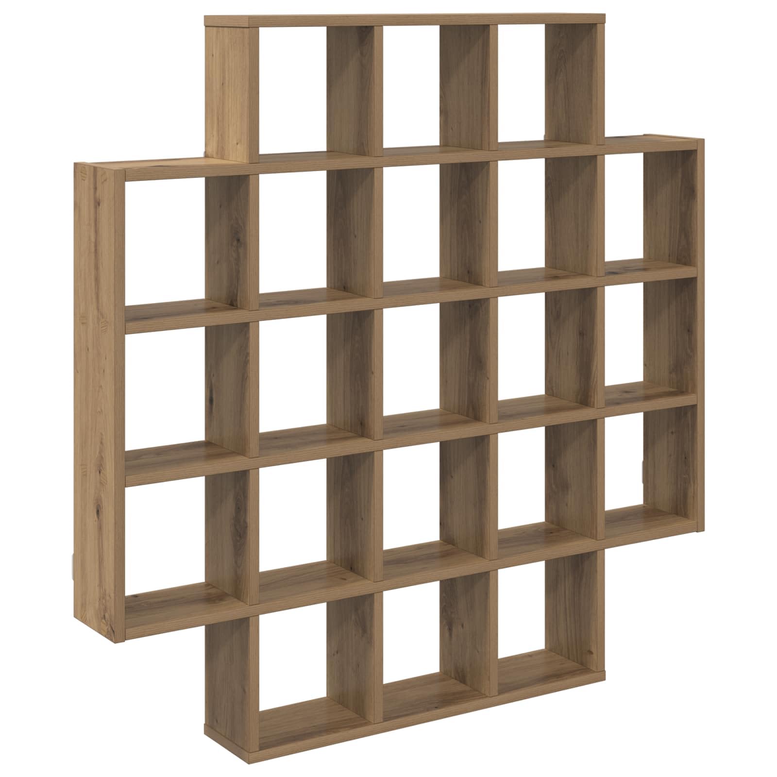 SYDE Mensola da parete in rovere artigianale, 100 x 13 x 100 cm